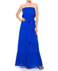 Женское платье макси Makena Meghan Los Angeles, синий