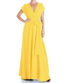 Женское платье макси Jasmine Meghan Los Angeles, желтый