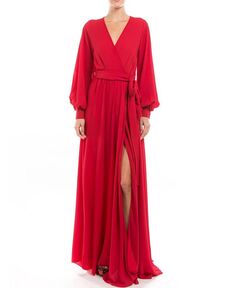 Женское платье макси Venus Meghan Los Angeles, красный