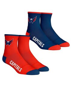 Мужские носки Washington Capitals Core Team, комплект из 2 носков длиной четверть длины Rock &apos;Em, красный