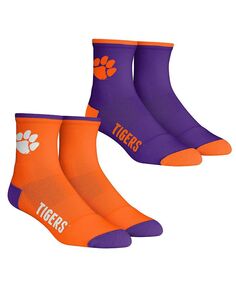 Мужские носки Clemson Tigers Core Team, комплект из 2 носков длиной четверть длины Rock &apos;Em, мультиколор
