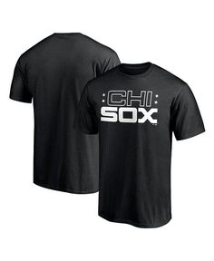 Мужская черная футболка с логотипом Chicago White Sox Chi Sox Hometown Collection Fanatics, черный