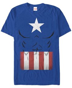 Мужской костюм Капитана Америки Marvel, футболка с короткими рукавами Fifth Sun, синий