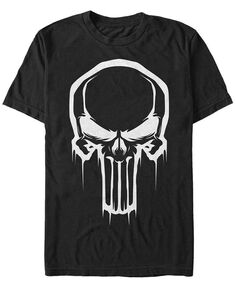 Мужской костюм «Каратель» с логотипом «Капающий череп» Marvel, футболка с короткими рукавами Fifth Sun, черный