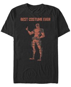 Мужская футболка с короткими рукавами «Лучший костюм Дэдпула» Marvel Fifth Sun, черный