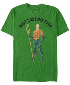 Мужская футболка с короткими рукавами DC Aquaman Best Костюм всех времен Fifth Sun, зеленый