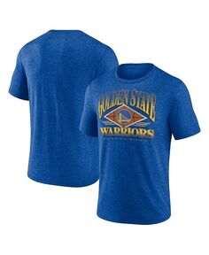 Мужская футболка с логотипом Heather Royal Golden State Warriors True Classics Power Phase Tri-Blend Fanatics, синий