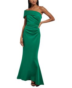 Женское платье для подводного плавания с асимметричным вырезом и складками по бокам Eliza J, зеленый