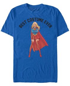 Мужская футболка с коротким рукавом DC Supergirl Best Костюм всех времен Fifth Sun, синий