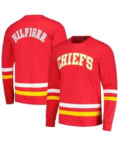 Мужская красно-золотая футболка Kansas City Chiefs Nolan с длинным рукавом Tommy Hilfiger, красный