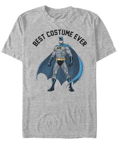 Мужская футболка DC с коротким рукавом «Лучший костюм Бэтмена» Fifth Sun, серый