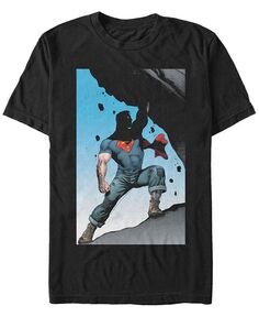 Мужская футболка DC Superman Super Strong с короткими рукавами и плакатом Fifth Sun, черный