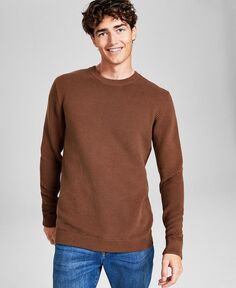 Мужская футболка с длинными рукавами и османской текстурой And Now This, коричневый