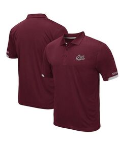 Мужская темно-бордовая рубашка поло с логотипом Montana Grizzlies Santry Colosseum, красный