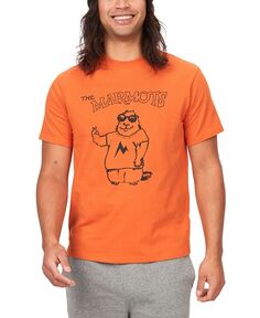 Мужская футболка с короткими рукавами и рисунком The Marmots Living Ink, оранжевый