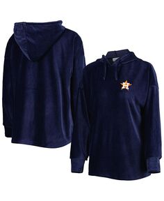 Женский темно-синий пуловер с капюшоном Houston Astros End Line Touch, синий