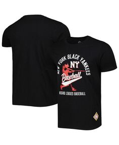 Мужская черная черная футболка Yankees Soft Style Stitches, черный