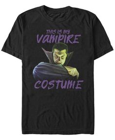 Универсальный костюм вампира Monsters, мужская футболка с коротким рукавом Fifth Sun, черный
