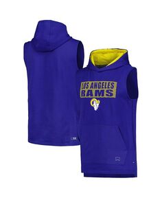 Мужской пуловер без рукавов с капюшоном Royal Los Angeles Rams Marathon MSX by Michael Strahan, синий
