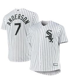 Мужская футболка Tim Anderson White Chicago White Sox Big and Tall Replica Player Jersey Profile, белый