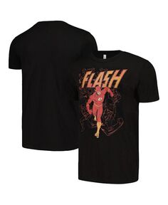 Мужская и женская черная футболка Flash Burst Mad Engine, черный