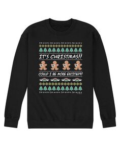 Мужской флисовый пуловер Friends Christmas Crew AIRWAVES, черный
