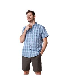Мужская рубашка из поплина с короткими рукавами Free Country, цвет Airy blue