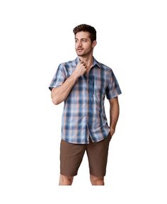 Мужская рубашка из поплина с короткими рукавами Free Country, цвет Dried sage