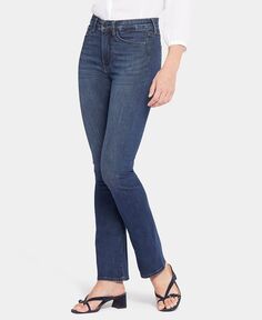 Женские узкие джинсы Le Silhouette с высокой посадкой Bootcut NYDJ, цвет Precious