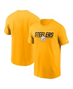 Мужская золотая футболка Pittsburgh Steelers Muscle Nike, золото