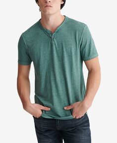 Мужская футболка с короткими рукавами Venice Burnout Notch Lucky Brand, зеленый