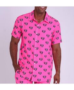Мужская рубашка с коротким рукавом Baewatch OOSC, розовый