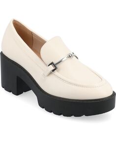 Женские туфли-лодочки на платформе и подошве Kezziah Tru Comfort из пенопласта Journee Collection, белый