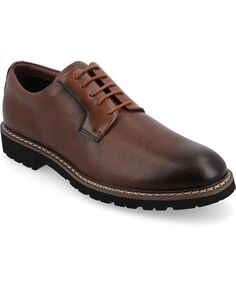 Мужские туфли дерби из пеноматериала с простым носком и шнуровкой Martin True Comfort Vance Co., цвет Brown