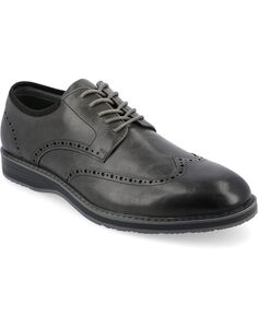 Мужские гибридные модельные туфли из пеноматериала Ozzy Wingtip Tru Comfort Vance Co., серый