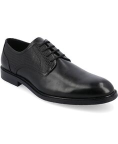 Мужские туфли дерби Kendon Tru Comfort из пеноматериала с простым носком и шнуровкой Vance Co., черный