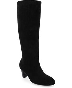 Женские ботинки из пеноматериала Jovey Tru Comfort стандартного размера с миндалевидным носком до щиколотки Journee Collection, цвет Black Suede