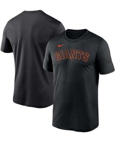 Мужская черная футболка San Francisco Giants с надписью Legend Nike, черный