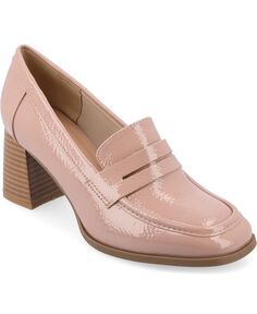 Женские туфли-лодочки Malleah Tru Comfort из пенопласта на многоуровневом каблуке Journee Collection, розовый