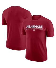 Мужская футболка Crimson Alabama Crimson Tide с надписью Stadium Stadium Nike, красный