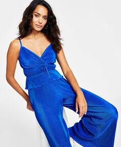 Женская плиссированная рубашка без рукавовé Топ Bar III, синий