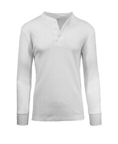 Мужская теплая рубашка на пуговицах оверсайз вафельной вязки Galaxy By Harvic, белый