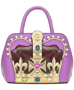 Кожаная сумка Anniversary Mini Crown Radley London, фиолетовый