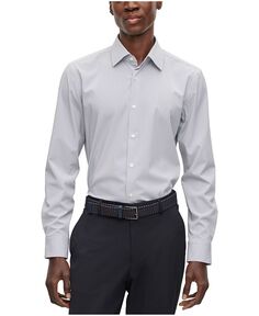 Мужская рубашка узкого кроя Performance Hugo Boss, цвет White