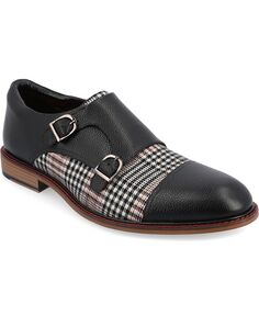 Мужские модельные туфли Jameson Tru Comfort с пенопластовым носком и двойным ремешком монки Thomas &amp; Vine, мультиколор