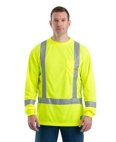 Мужская футболка High Vis Class 3 Performance с длинными рукавами Berne, желтый