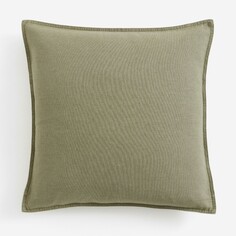 Декоративная наволочка H&amp;M Home Linen-blend, темно-зеленый хаки