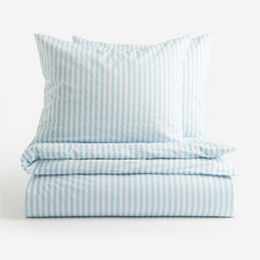 Комплект двуспального постельного белья H&amp;M Home Cotton, голубой