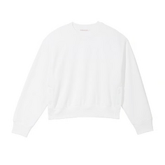 Свитшот Victoria&apos;s Secret Cotton Fleece Oversize Snap, белый