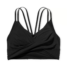 Топ спортивный Victoria&apos;s Secret Strappy Mesh, черный